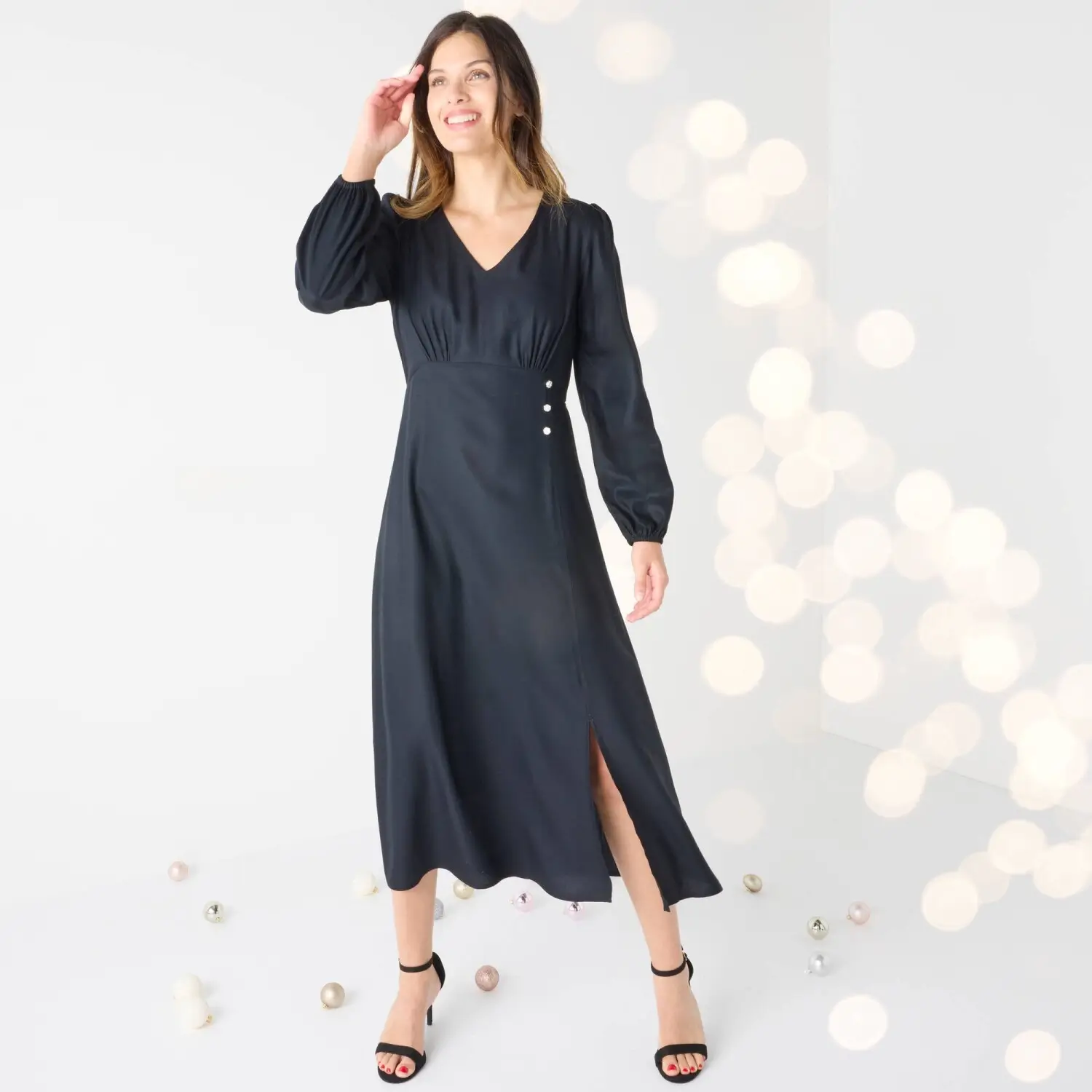 Čierne elegantné šaty